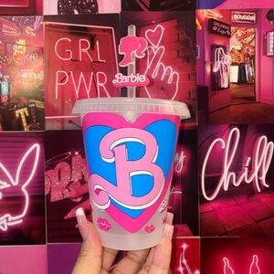 Barbie plastic tumbler